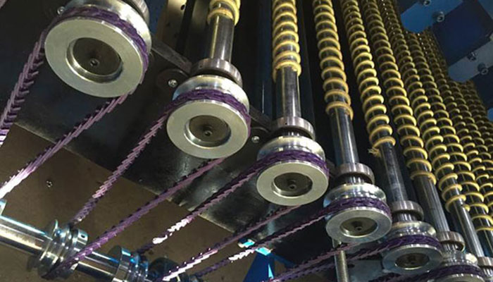 Linked V-Belt for furnace and chiller conveyers